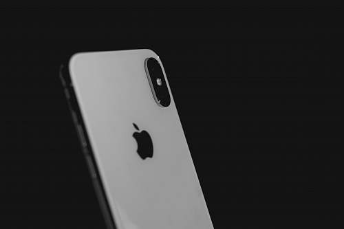 mobile phone silver iPhone X cell phone